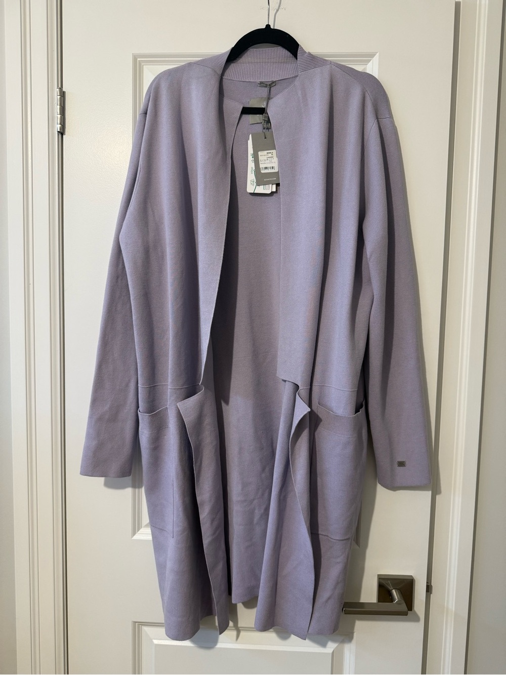 Soia & Kyo Light Lavender Open-Front Cape Coat